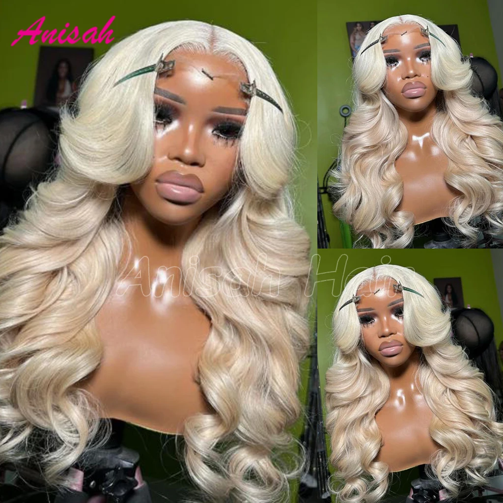 

613 Blonde Body Wave Lace Front Wigs Human Hair Glueless 13x4 13x6 HD Transparent Lace Frontal Wigs for Women