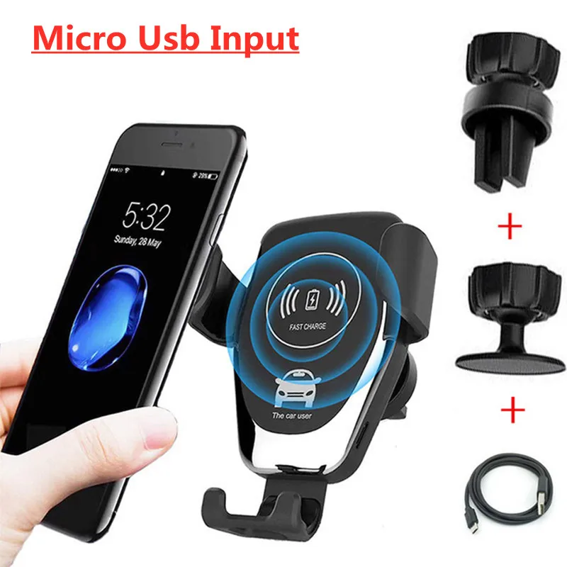 30W Car Wireless Charger Air Vent Mount Phone Holder Stand For iPhone 15 14 13 12 Samsung Xiaomi Induction Fast Car Charging