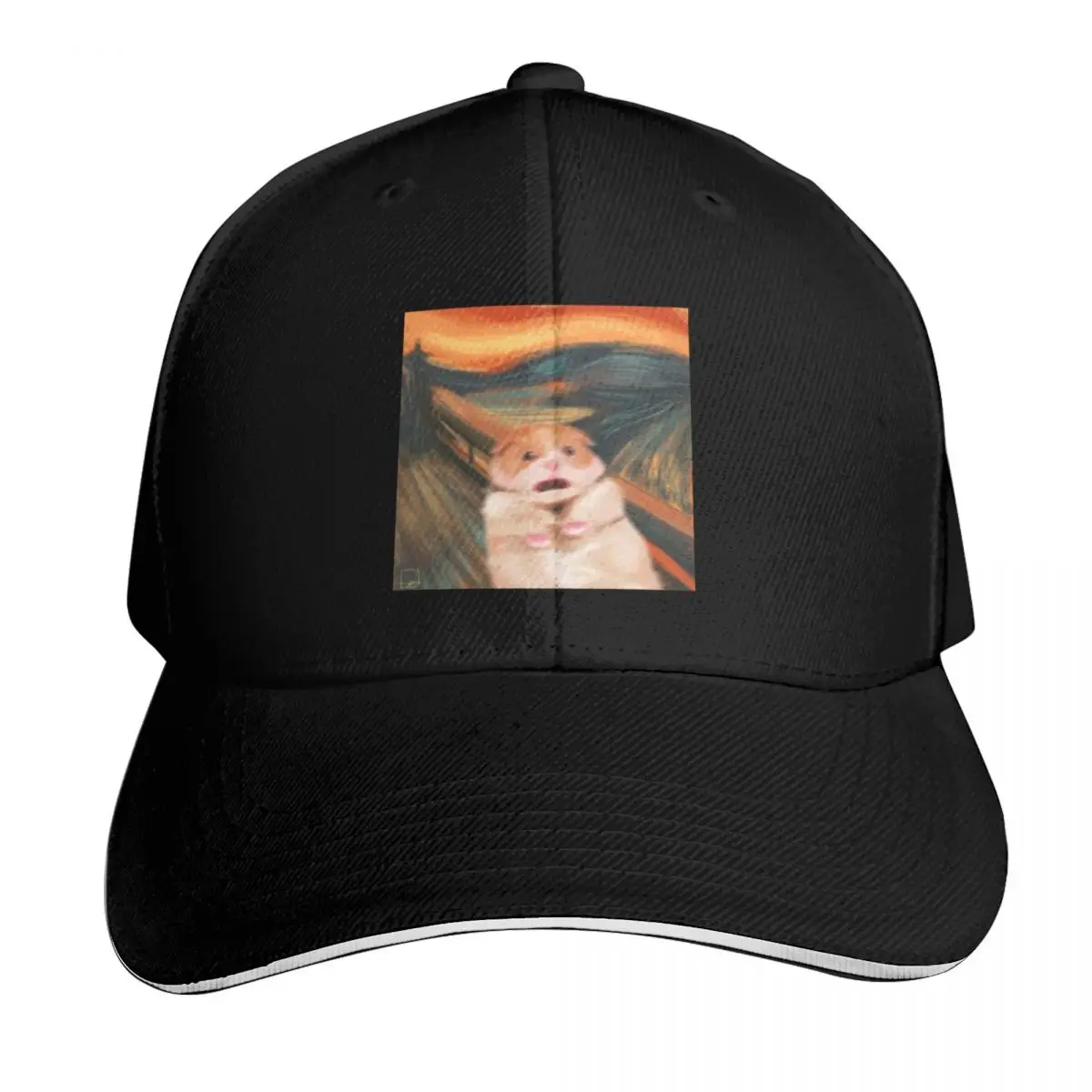 Shocked hamster Baseball Cap Lightweight Packable Gift for Him Her Casual Daily Wear