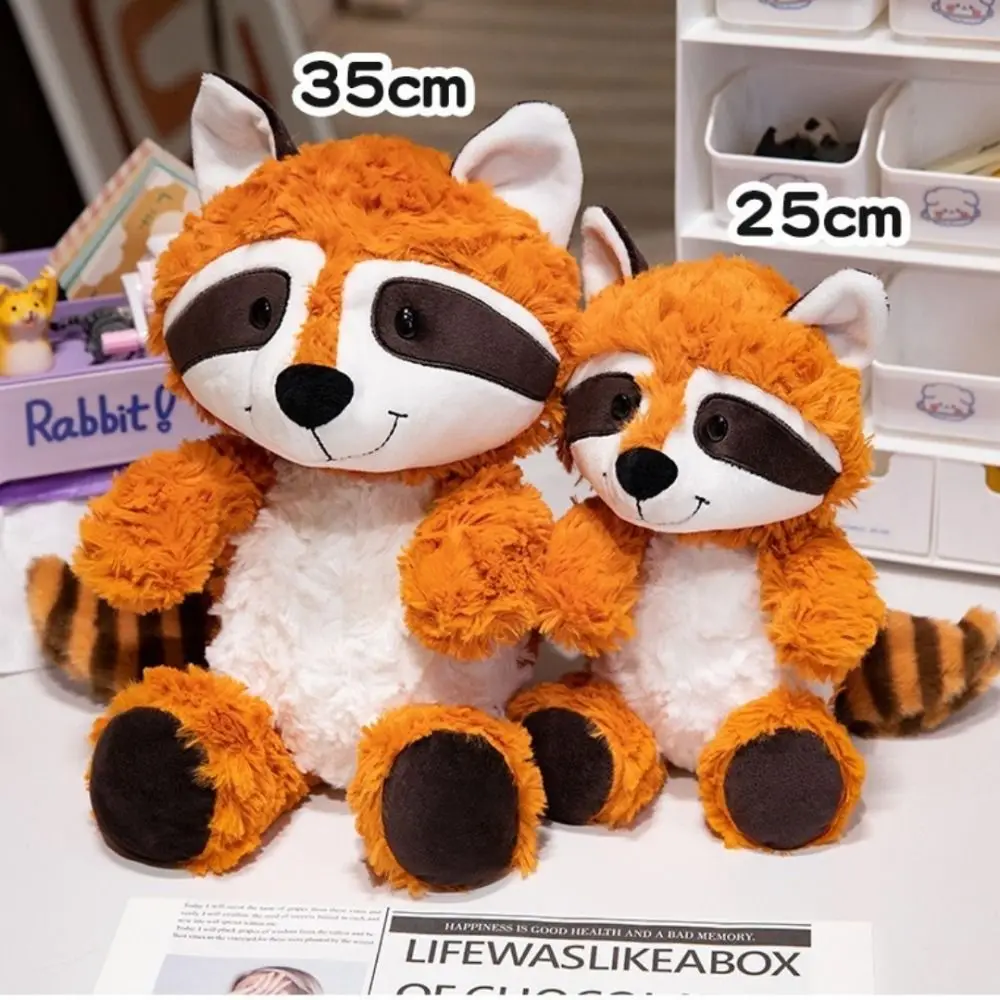 Kawaii schattige zachte metgezel mooie vos 25/35cm dierenkussen wasbeer luiaard dier verjaardagscadeau