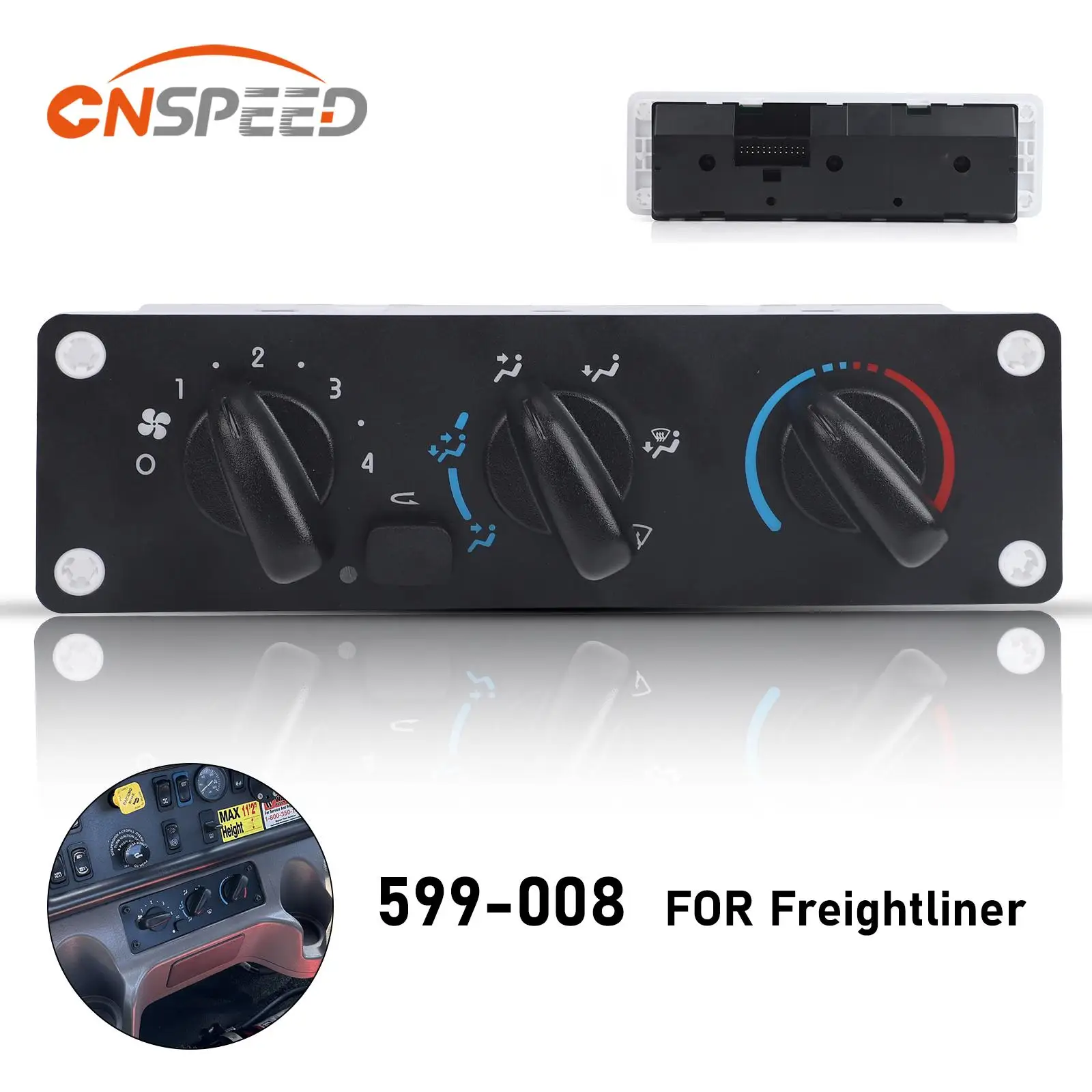 

CNSPEED A/C Heater Climate Control Panel Air Condition Module For Freightliner M2 B2 108SD 114SD 2002-2024 24pins 599008 599-008