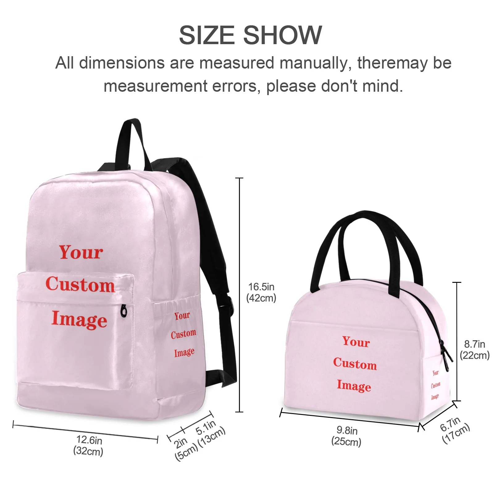 2022 New Children School Bags 2pcs Set Kids Custom pattern Backpack Boys Girls Schoolbag Baby Toddler Bag Mochila Infantil