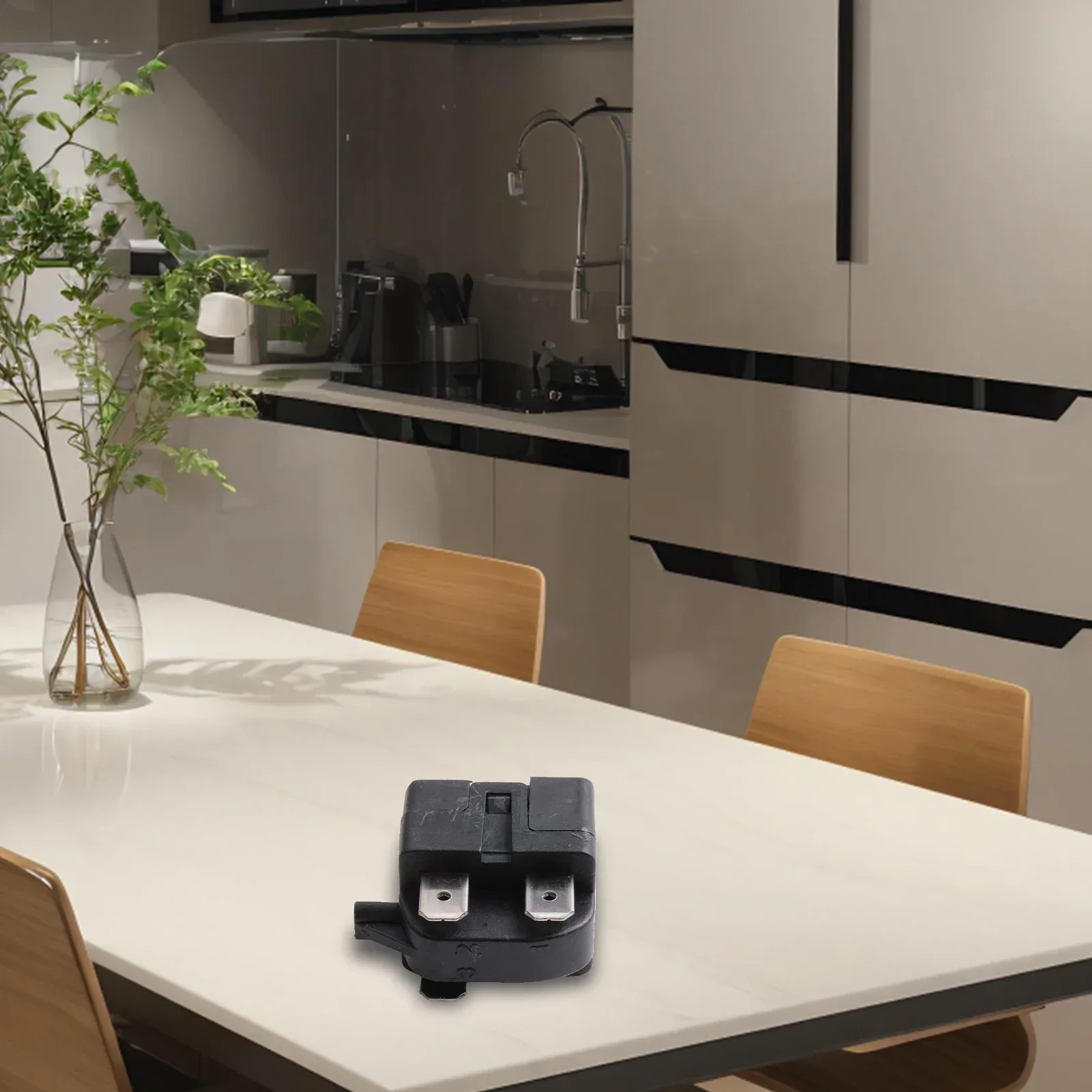 1PC Refrigerator Compressor Relay Starter PTC Starter, Overheat Protector, QP2-15 Starter Overload Relay Refrigerator Accessory