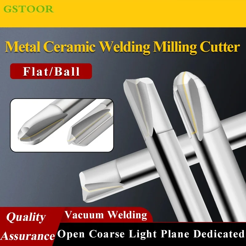 

Flat Welding Endmill D3-D20mm Weld Mill Cutting Arbor Milling Cutter CNC Lathe Welded Ball End Mill