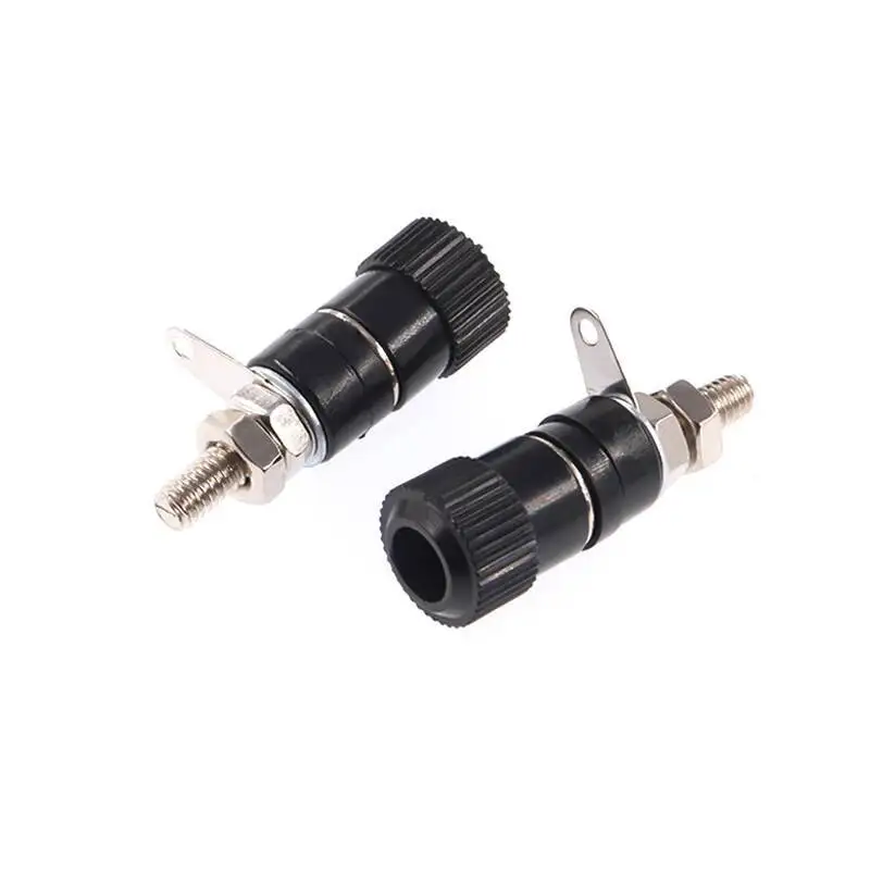 5 Stück Klemmenblock JS-910B Anschlussklemme 4mm Bananenstecker-Buchse Test Rot Schwarz – Detail 2