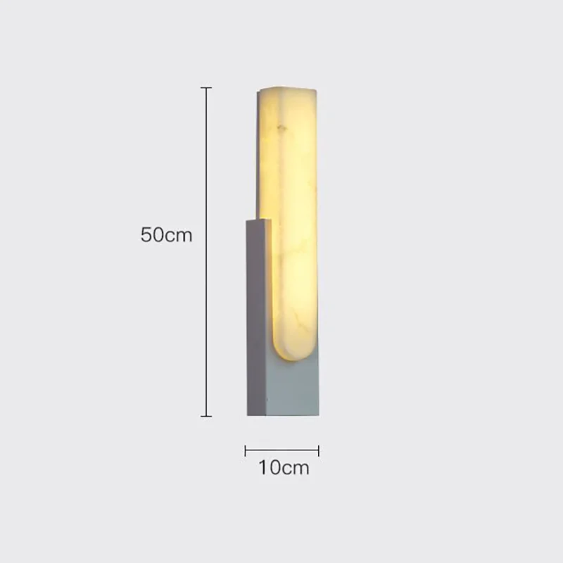 ديكور المنزل الشمال الحديثة غرفة نوم Scagliola الحائط تركيبات رمادي الشمعدانات مصابيح Led الراتنج بسيط المعادن المدخل الجدار الخفيفة