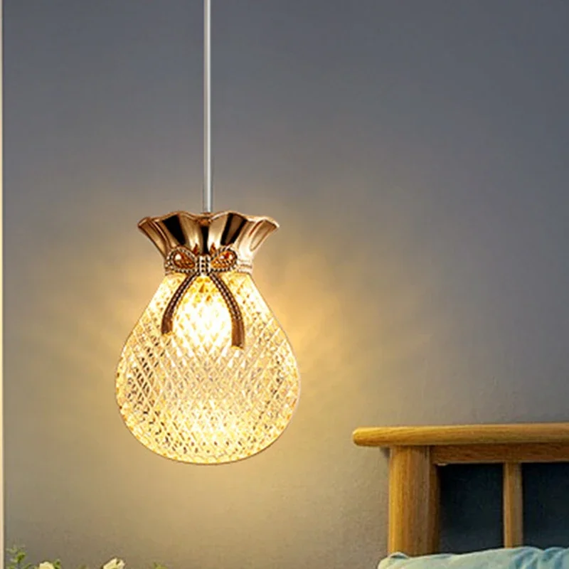 

New Pendant Lamp Suspension Hanging light Led Pendant Light for Bedroom Kitchen island Modern Fixture Bar Lucky Bag Lamp