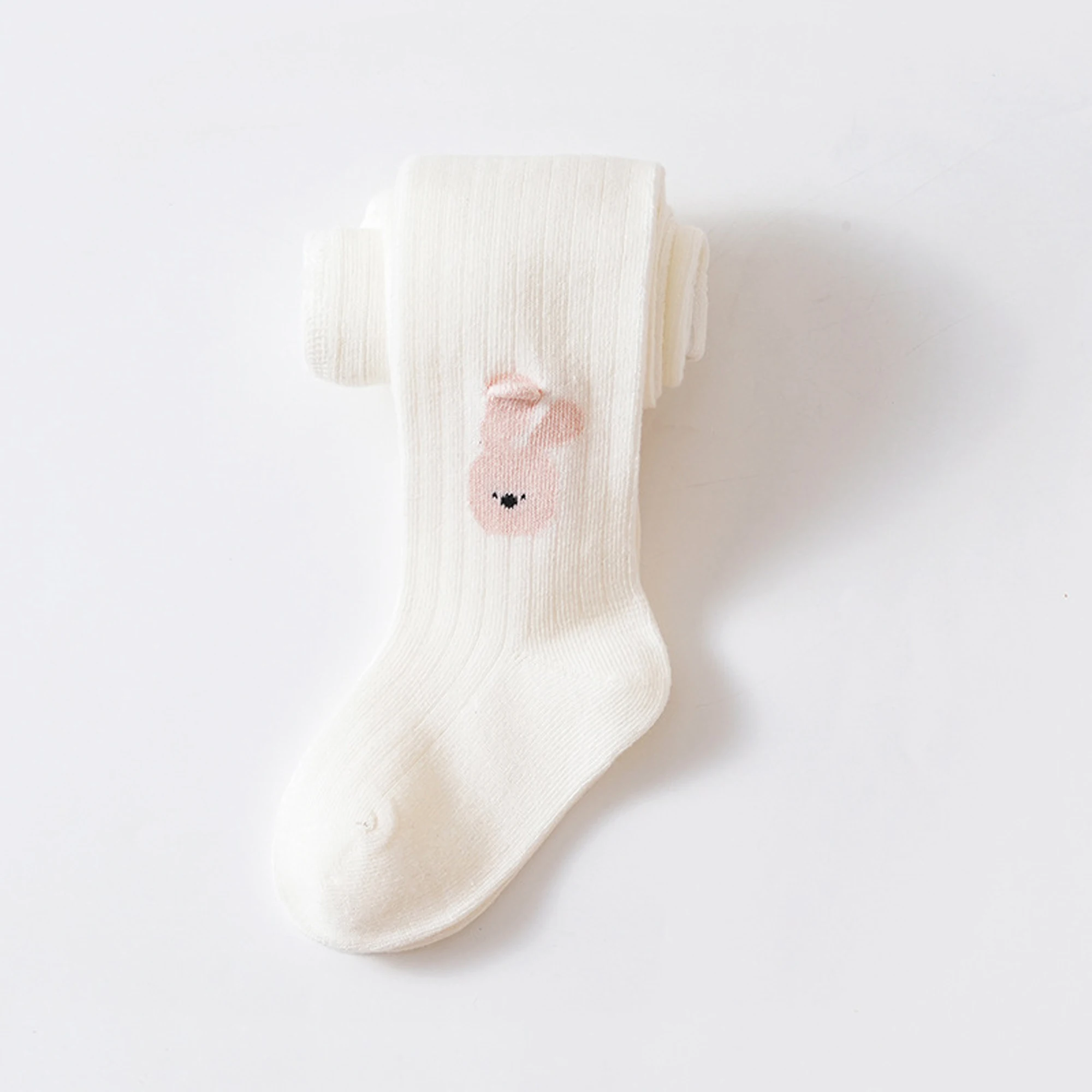 ユニコーンフラワーハートデザインの愛らしいベビーガールレギンス - 小さな女の子のための柔らかく伸縮性のある幼児用タイツ