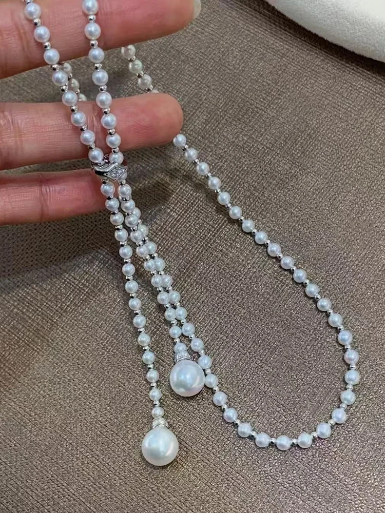 Designer Sweater Chain 60cm Lo - огляд і ціна Silver Bead Clasps For Pearl Necklace