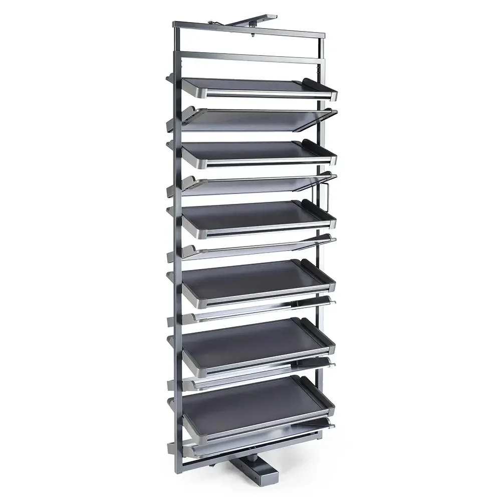 

360 Degree Rotating Aluminum Cabinet Shoe Rack, Rotating Retractable Multi-layer Shoe Rack for Cabinet