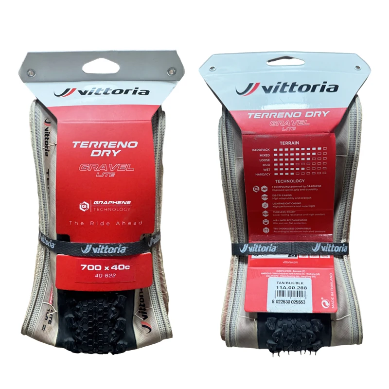 Pneu Vittoria para Bicicleta Gravel e Estrada 700x40C Tubeless TERRENO Day com Proteção Antifuro e Reforço na Parede Lateral para Ciclo-Cross