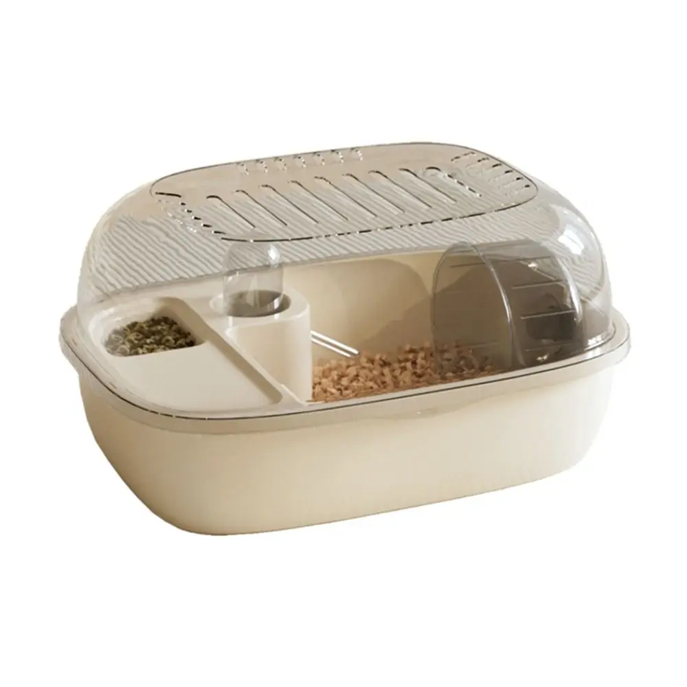

Sturdy Plastic Hamster Cage Large Space Double Layer Hamster Villa Visible Breathable Pet Habitat House Chinchilla