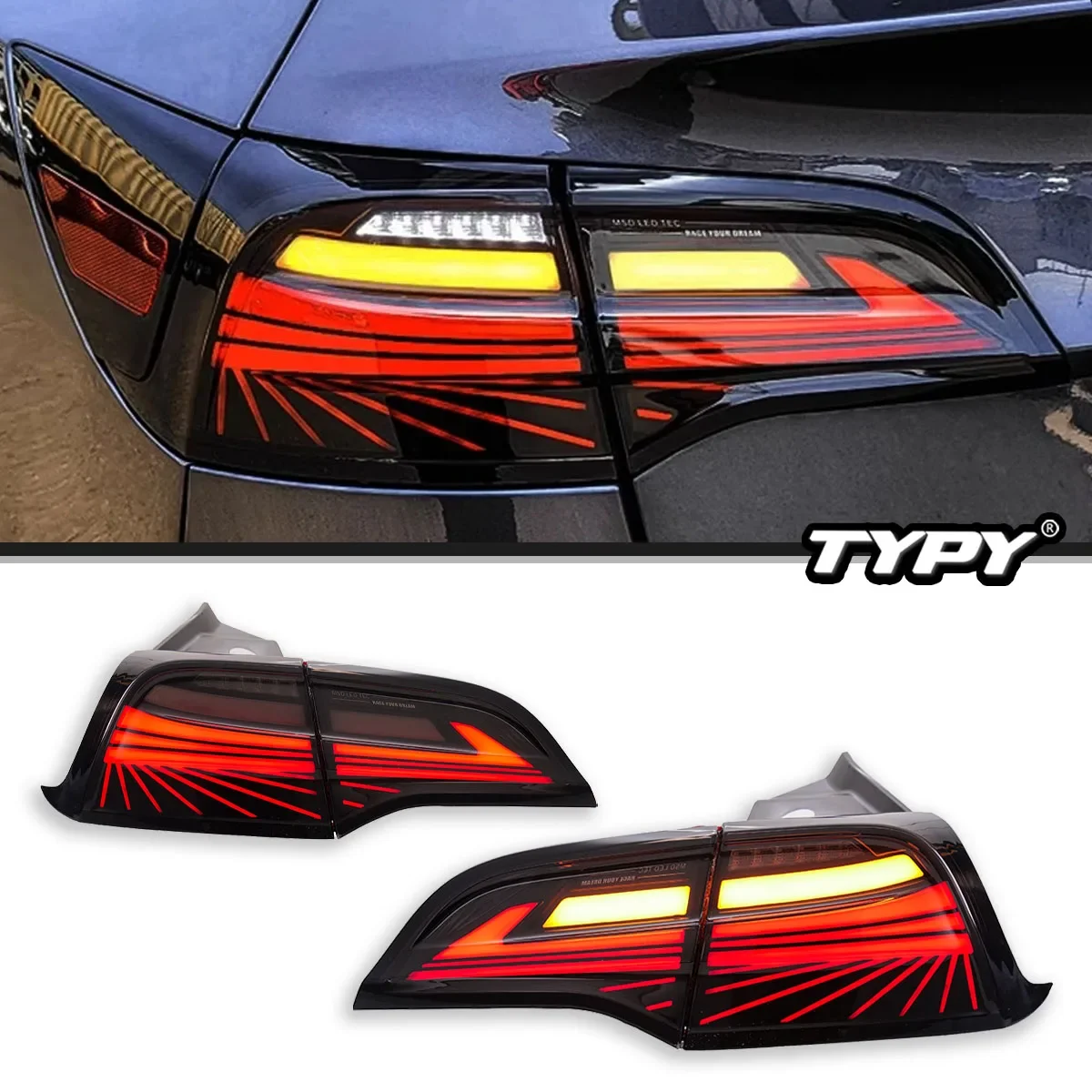 

XDS Best Selling Car Lights For Model 3/Y Taillight LED Projetor Tail Lamp Daytime Running Light Automotive Accessori