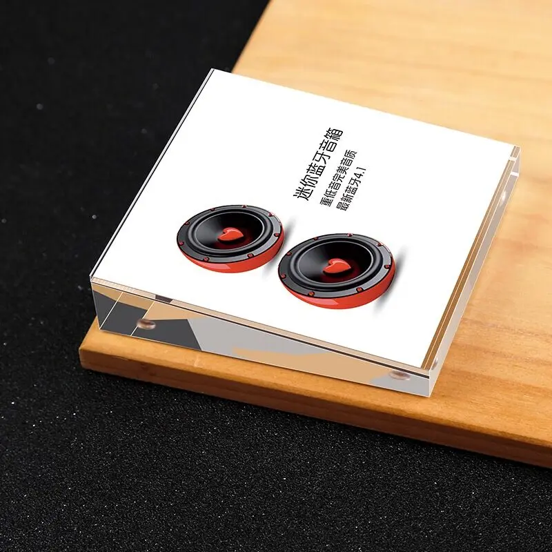 50x70mm Small Acrylic Sign Holder Display Stand Table Mini Price Label Paper Card Holder Tags