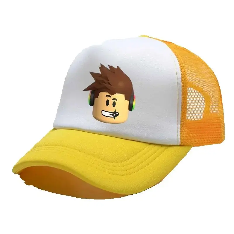 

Детская бейсболка Roblox с принтом аниме-персонажей, летняя дышащая кепка для мальчиков и девочек, сетчатая кепка в стиле хип-хоп, подарок