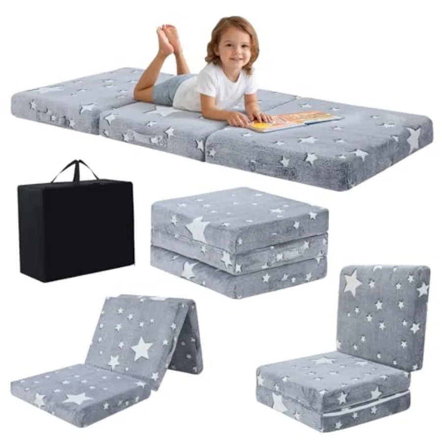 

Складной напольный матрас Glow Star Trifold Mat Foldg, портативный футон, 57x22 дюйма, серый