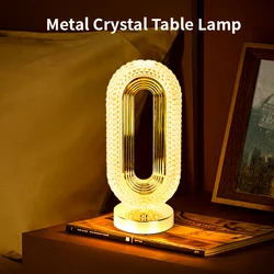 Desk Lamp Touch Dimming Crystal Acrylic Table Lamp Bedroom Bedside Night Light Living Room Romantic Atmosphere Decor Lamp