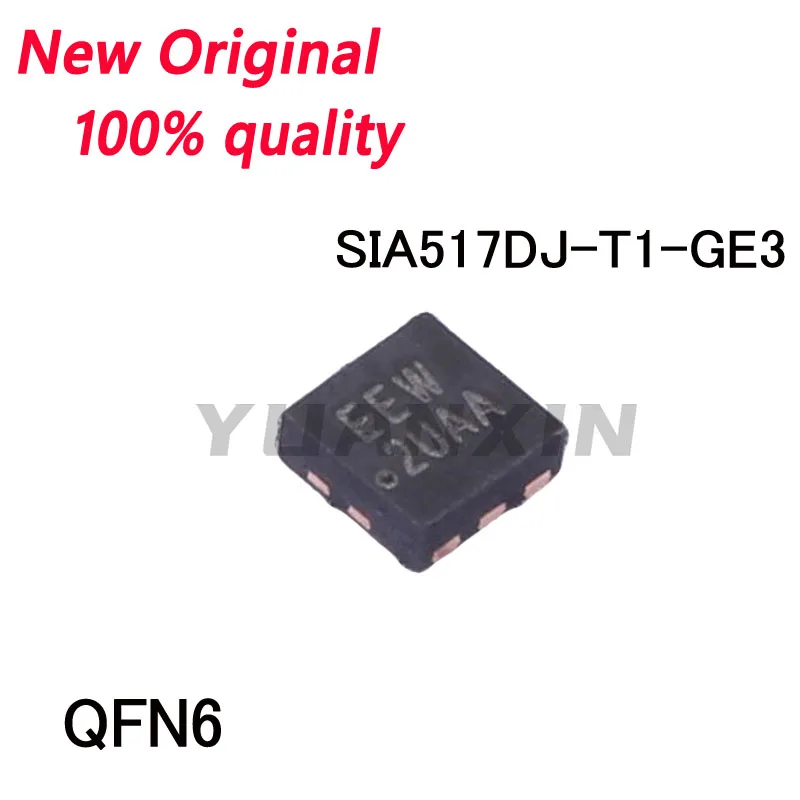 10/PCS New SIA517DJ-T1-GE3 SIA517DJ silk screen EEW QFN-6 In stock