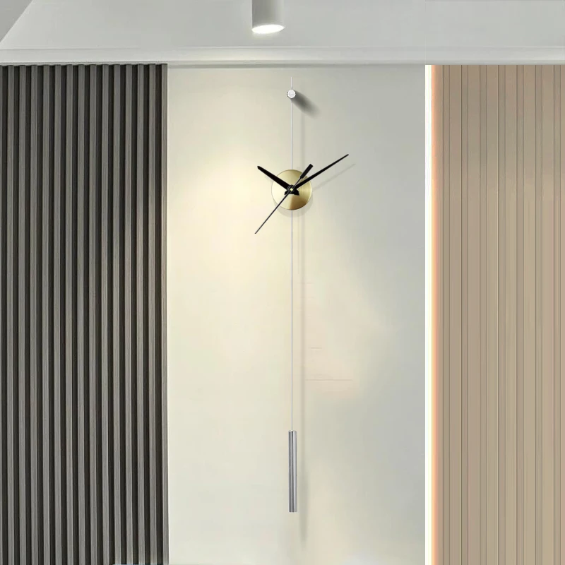 Morden Wall Clocks Metal Watches Silent Clocks Round Wall Decoration Products Creative Light Luxury Artistic Unique Design