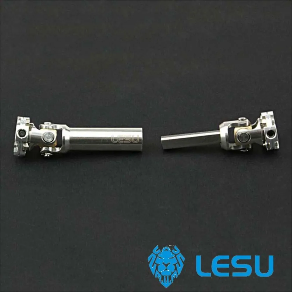 LESU Metal 61-81Mm Flange CVD Drive Shaft Parts For 1/14 Tamiyaya RC Tractor Truck Diy Outdoor Toys TH11444