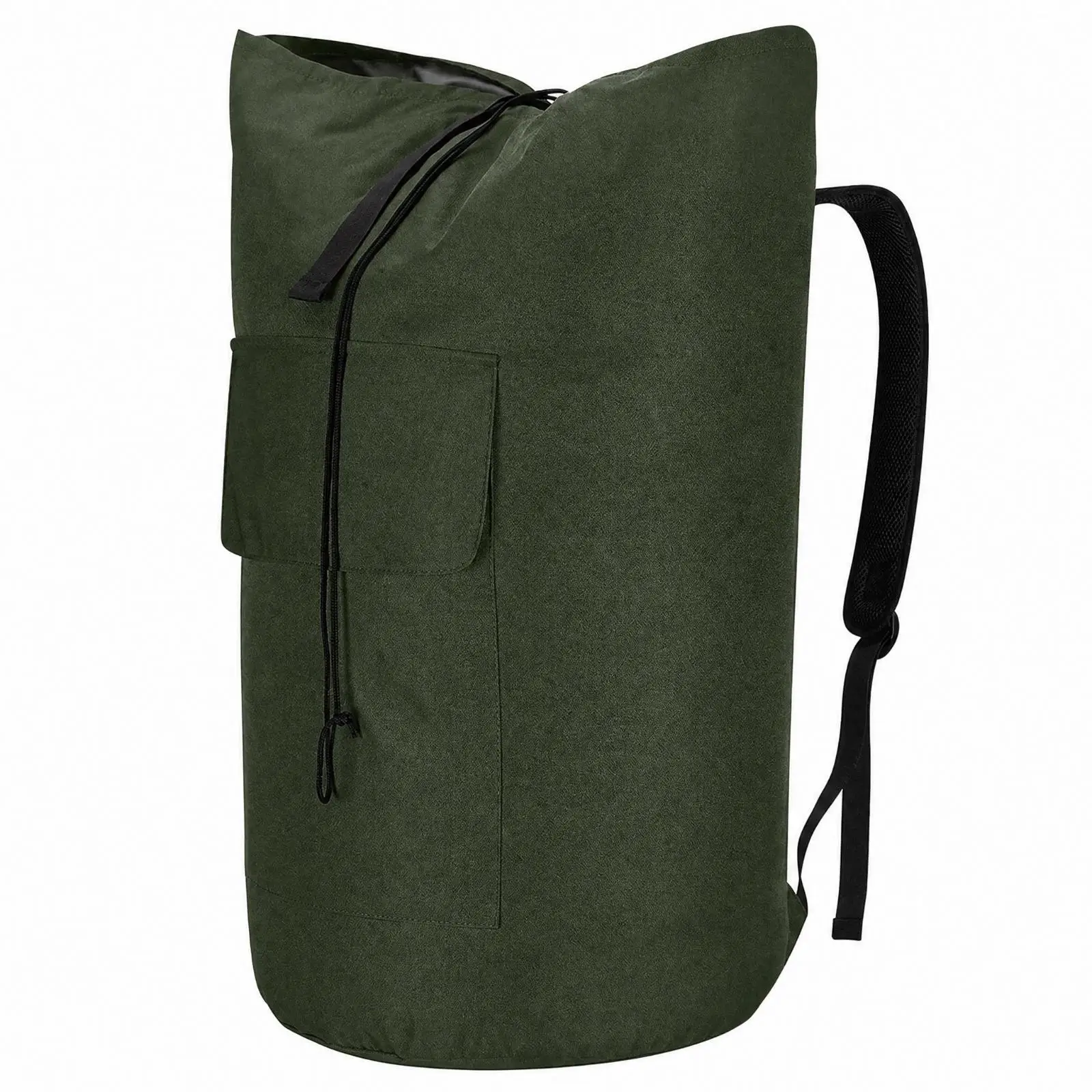 Travel Storage Sack Lightweight Oxford Cloth Cylindrical Laundry Bag with Shoulder Straps for Travel Gym Outdoor Camping