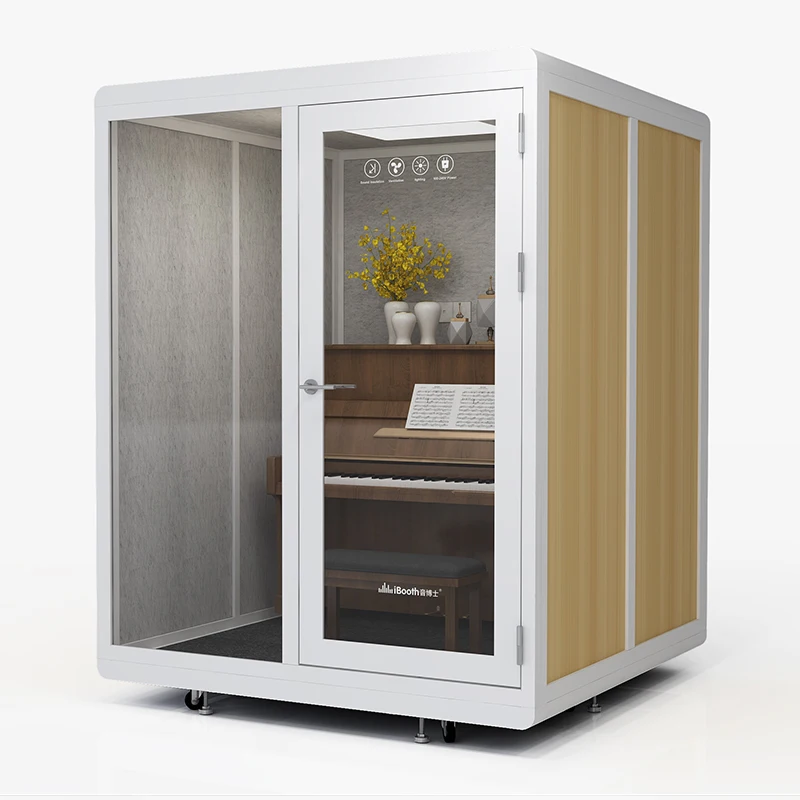 Single Person Silent Soundproof Booth Noise Cancelling Custom Configuration Magnetic Sealed Door Lightweight Work Pod for Home