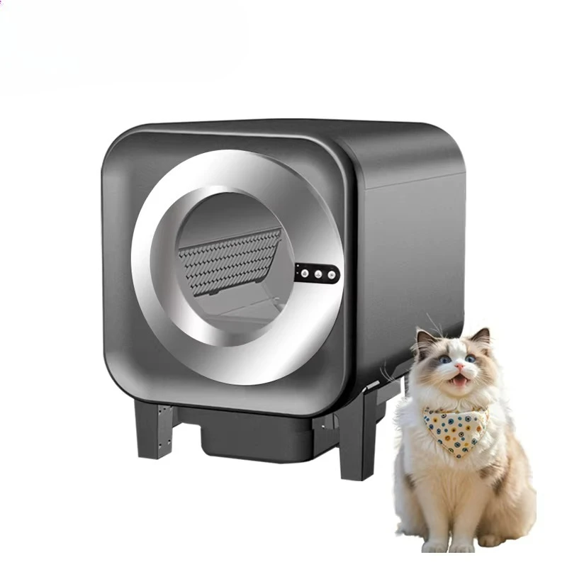 Automatic Smart Cat Litter Box Easy Clean Odor Control One-Click Replacement Activated Carbon Filter for Pet Stores Wholesale
