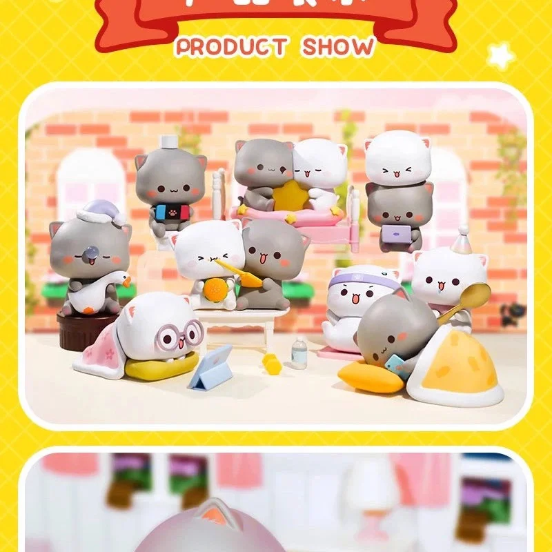 미타오 캣 시즌 2 위드 러브 4 시리즈 블라인드 박스 액션 피규어 만화 모델 인형 미스터리 박스 서프라이즈 장난감 어린이 선물