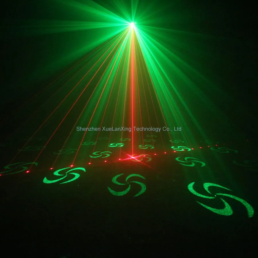 ESHINY Mini 2in1 Перезаряжаемый R&G лазерный проектор с 64 узорами DJ Light Dance Disco Bar LED Party Xmas Stage Effect Lamp Show Y13