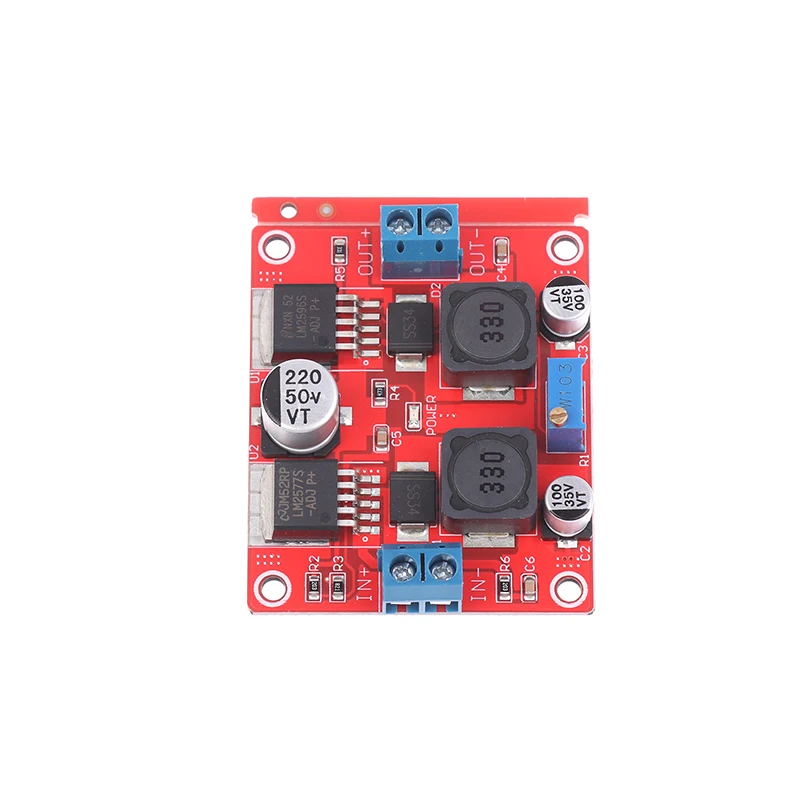 Adattatore di tensione automatico DC-DC LM2577S a LM2596S Convertitore automatico a doppio chip Modulo step up/down