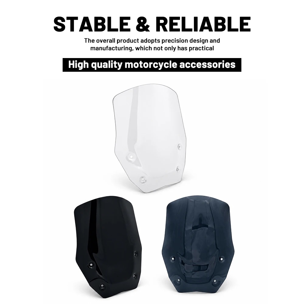 Fit for BMW R1300GS 2023- Gloss Black Motorcycle Front Windshield Wind Deflector