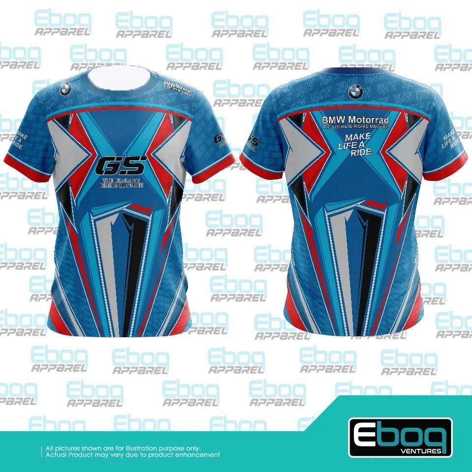 

Мужская летняя мотоциклетная футболка для бездорожья BMW, модная быстросохнущая, впитывающая пот и дышащая спортивная футболка с 3D принтом