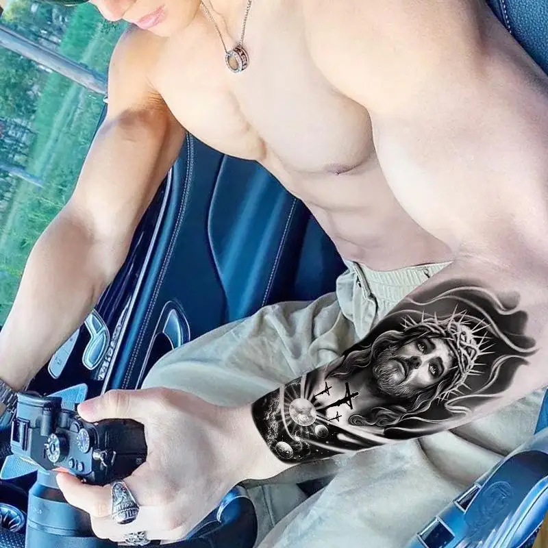 Водостойкая временная татуировка для мужчин и женщин, поддельные минималистичные татуировки-наклейки