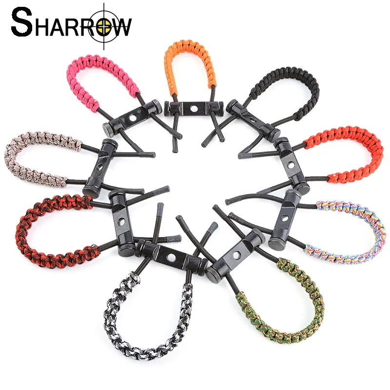 1pc High Quality Archery Wrist Strap Sling Adjustable Nylon Braided Rope Cord No Deformation Compound Bow Shooting Accessories