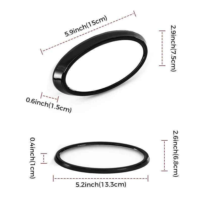 Vorne Hinten Auto Logo Emblem Abzeichen Ring Dekoration Abdeckung ABS Auto Aufkleber Zubehör Fit Für 2022 + Subaru XV Forester Outback – Detail 15