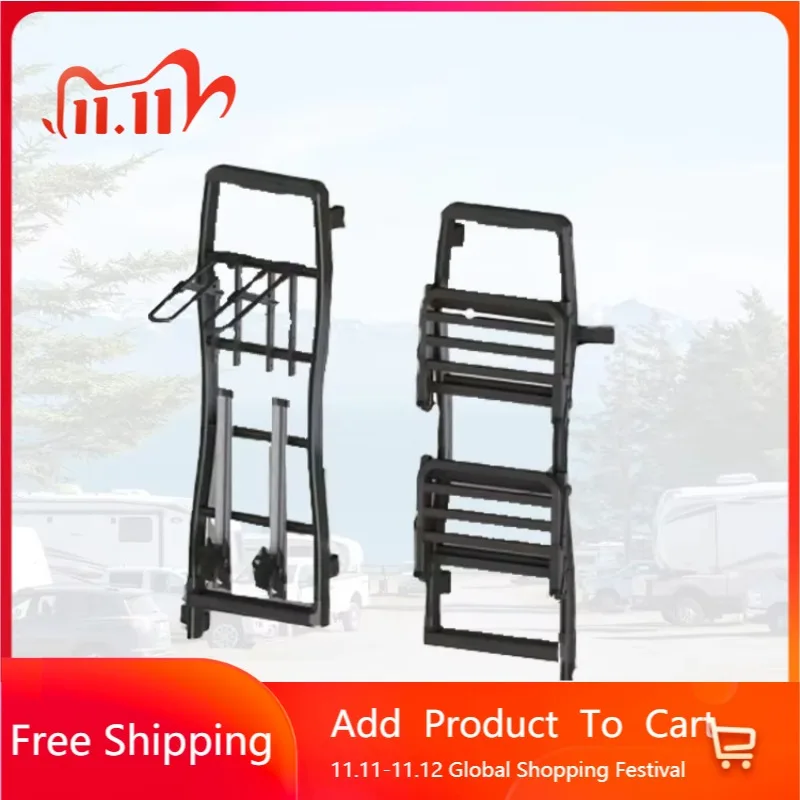 

STLF All Aluminum Alloy RV Smart Back Rack Black Screw Installation 7 Model for Choosing SY247BL