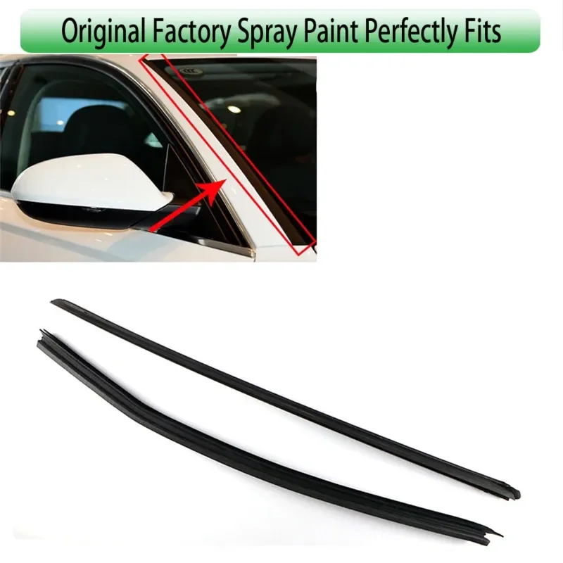Auto Front Windshield Water Deflector Vertical Trim for Audi A6 C7 2012 2013 2014 2015 2016 2017 2018 4G0854327A 4G0854328A