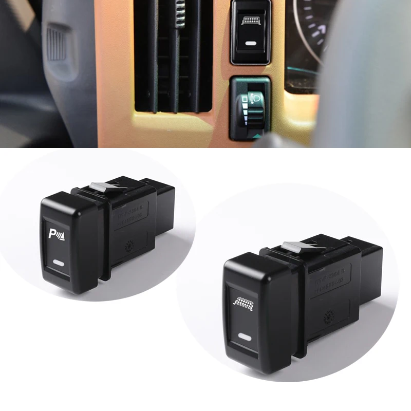 For Isuzu KV100 700P Car LED DRL Spotlight Power ON OFF Front Rear Fog Light Switch Button With Wire Accessories High Quality