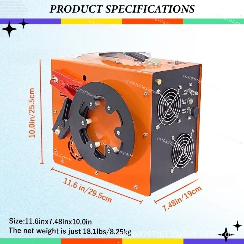 Water-air-cooled Automatic Shutdown Electric High-pressure Inflator 30mpa High-pressure Air Pump 30mpa Built-in Transformer