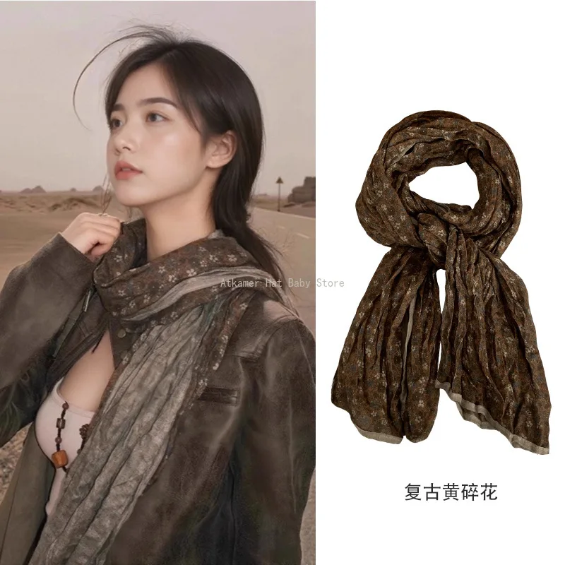 

Прекрасный вискозный платок в горошек с цветочным принтом, женский мягкий тонкий пляжный платок, пашмины Para Mujer Bufandas, мусульманский хиджаб 50*190 см