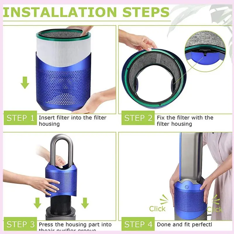 B25B 2X Filtro Per Dyson Pure Cool HP03 DP01 DP03 Desktop Purificatore D'aria e HP00 HP01 HP02 Pure Hot, Cool Link Ventola Pulita