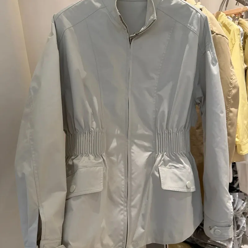 2026 Women's Short Jacket Spring Autumn Loose Temperament Ladies Coat Solid Color Age-reducing High Sense Female Overcoat