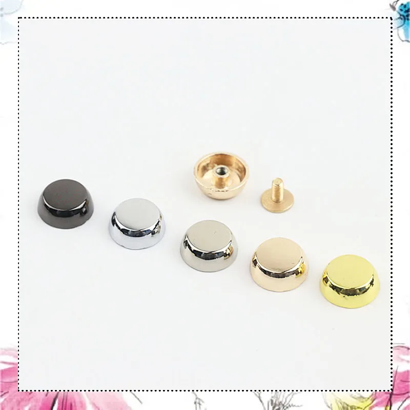 

20Pcs Flat Screw Metal Nails Clip Buckles Combined Bag Handbags Buttons Rivet Screw for Bag Leather Craft Hardware Accessories