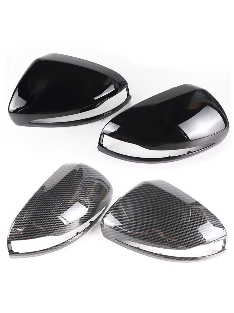 For Mercedes B C E S CLS GLA GLB GLC W205 W247 H247 X247 X253 C253 W222 C217 W213 C257 Carbon Fiber Look Door Mirror Cap Covers