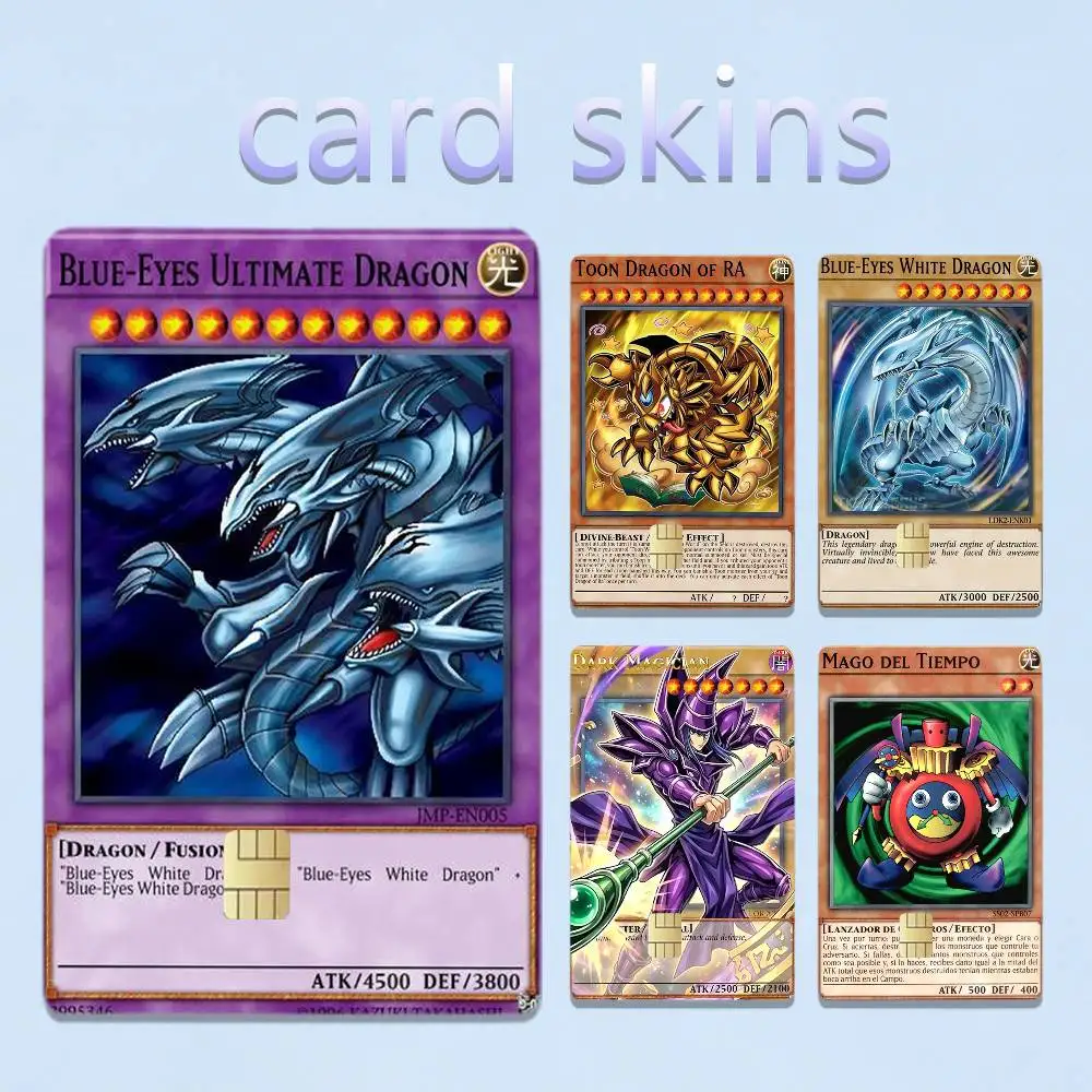 Yu-Gi-Oh Card Cool 4pcs 1Set Card Stickers Small Waterproof Chip 4PCS Card Sticker Anti-Scratch