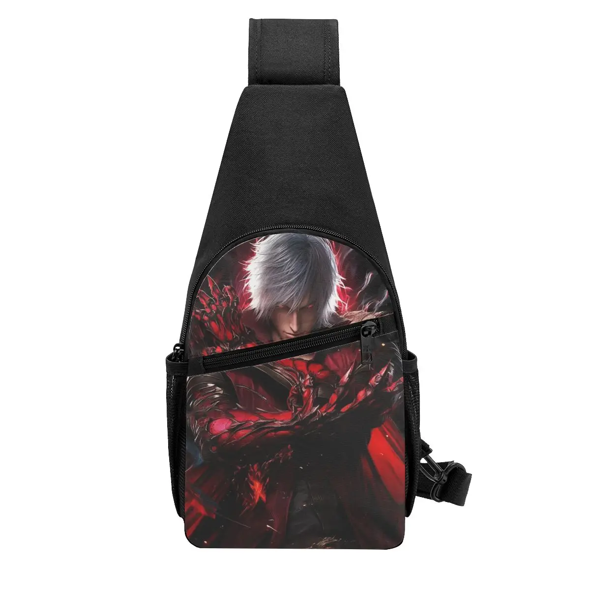 

Devil May Cry Game Chest Bag Men Sling Crossbody Backpack Chest Bag Traveling Hiking Daypack Shoulder Bag