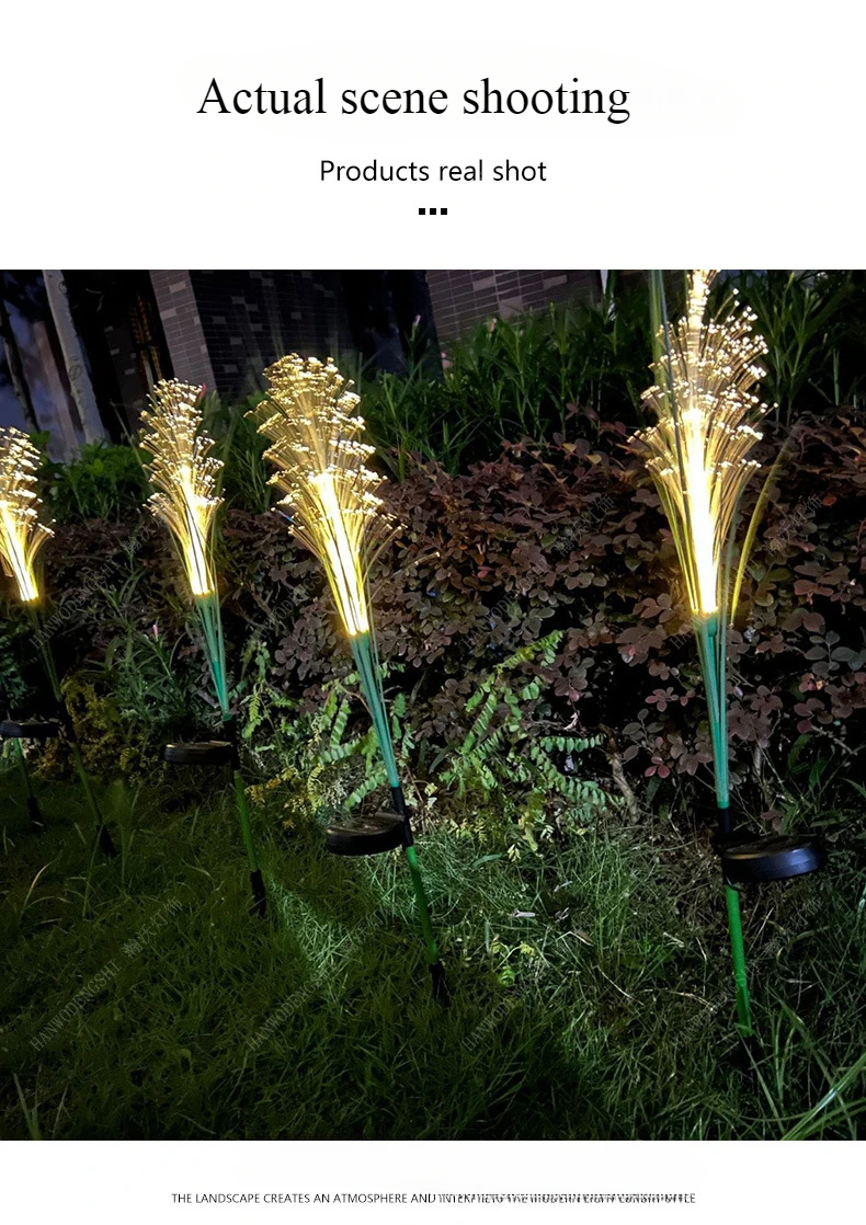 1~8PCS LED Solar Garden Lamp Waterproof Reed Light Outdoor Lawn Yard Garden Christmas Decoration Light Decor Solar Power Lights
