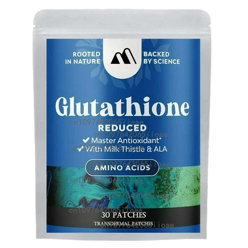 30 Patches Glutathione Plus Topical Patch - Collagen Blend Support Skin Health for Liver Care, Energy Support & Immune Help