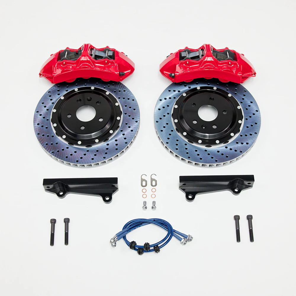 Auto Brake Systems Racing 6 Piston Brake Caliper Disc Big Brake Kit 6 Pot for BMW E39 E60 M5 F10 G30 X5 E70 F15