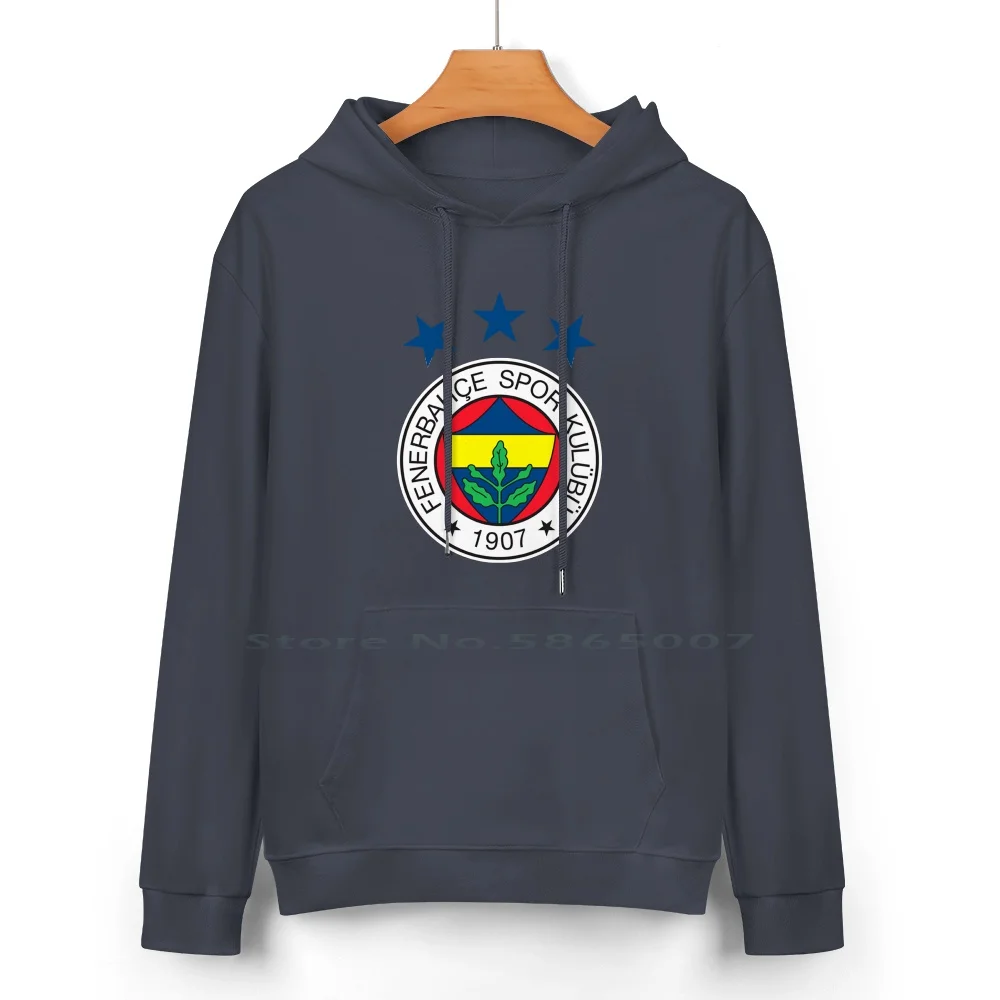 Fenerbahce Logo Pure Cotton Hoodie Sweater 24 Colors Fenerbahce 1907 Fenerbahce Sk Fb Turkish Football Team Soccer Super League